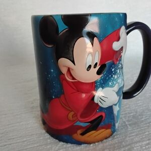 2017 Sorcerer Mickey Mouse Blue Coffee Mug Like New